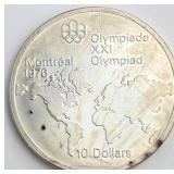 $10 Montreal Olympics Silver Coin