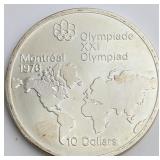 $10 Montreal Olympics Silver Coin