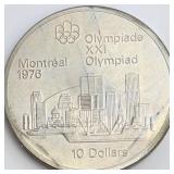 $10 Montreal Olympics Silver Coin