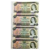 $20 Dollar Banknotes 1969