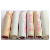 Collection of CA 1-Cent Coin Rolls