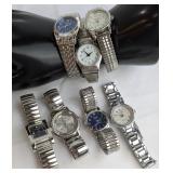 Silver-Tone Quartz Fashion Wristwatches