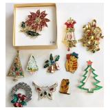 VTG Holiday Theme Brooches & Pins