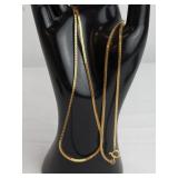 14 KT Gold Wheat Link Chain Necklace