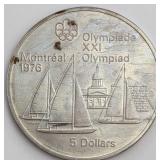 $5 Montreal Olympics Silver Coin