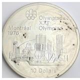 $10 Montreal Olympics Silver Coin