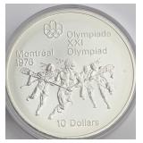 $10 Montreal Olympics Silver Coin