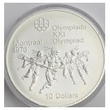 $10 Montreal Olympics Silver Coin