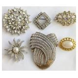 Costume Jewelry Brooches