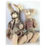 Primitive Style Cloth Rabbit Dolls