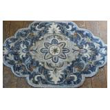 Hand-Hooked Wool Accent Rug
