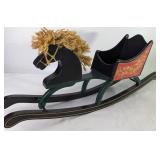 Midwest Imports Wood Rocking Horse