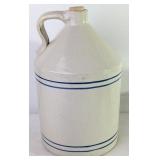 Banded Stoneware Shoulder Jug