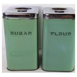 GSW Enamel Kitchen Canisters