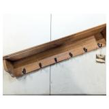Contemporary Wall Mounted Shelf & Coat Rack