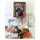 Sewing and Crafting Supplies W Woven Basket