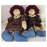 Raggedy Ann Cloth Dolls