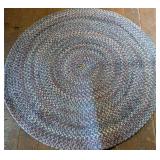 Multi-Tonal Braided Circular Rug