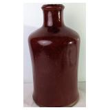 Oxblood Glazed Ceramic Pottery URN