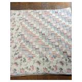 Machine-Quilted Patchwork Bedspread