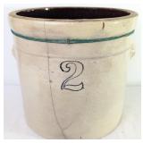 American Bristol Glazed Stoneware Crock 2 GAL