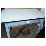Mid-20th Century Enamel-Top Kitchen Work Table