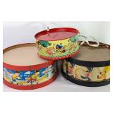 VTG Tin Toy Drums by Ohio Art Co. and Eaton
