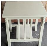Mission Style Painted Wood Side Table