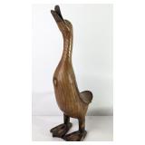 Carved Wood Stylized Waterfowl Figurine