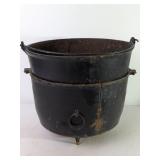 Nested 19th Century Cast Iron Tripod Cooking Pots