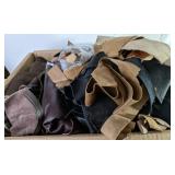 Multi-Finish Leather Offcuts and Scraps