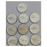 CDN 1967 Confederation Centennial Silver 10-Cent C