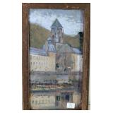 Eglise Brant´me, Oil on Wood Panel