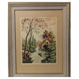 Pierre, Eau tranquille, Color Etching and Aquatint