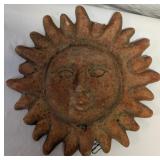 Mexican Style Terracotta Sun Face Wall Hanging