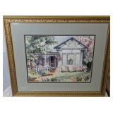 Framed Garden Cottage Print