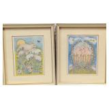 Framed Whimsical Animal Prints