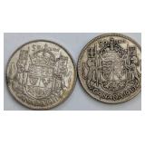 CDNN Silver 50-Cent Coins, 1940 and 1951