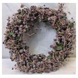 Frosted Berry and Grapevine Decorative Wreath