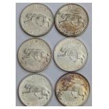 CDN 1867-1967 Centennial 25-Cent 80% Silver Coins