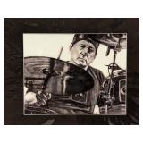 Katherine Dodge, Neil Peart, Monochromatic Print