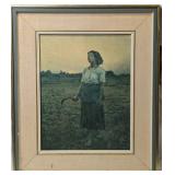 Jules Breton, Framed Offset Lithograph