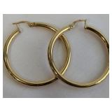 14 KT Gold Hoop Earrings