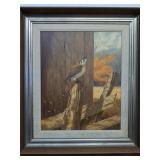 Rudi Reichardt, Sparrow Hawk, Oil on Board