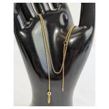 14 KT Gold Fine Box Link Chain Necklace