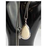 Sarah Coventry Sterling Silver Teardrop Necklace