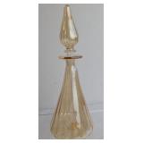 Iridescent Amber Glass Perfume Bottle