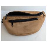 Brama Tan Leather Ford Mustang Waist Bag