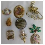 Costume Jewelry Brooches