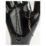 Iridescent Beaded Chain Necklace